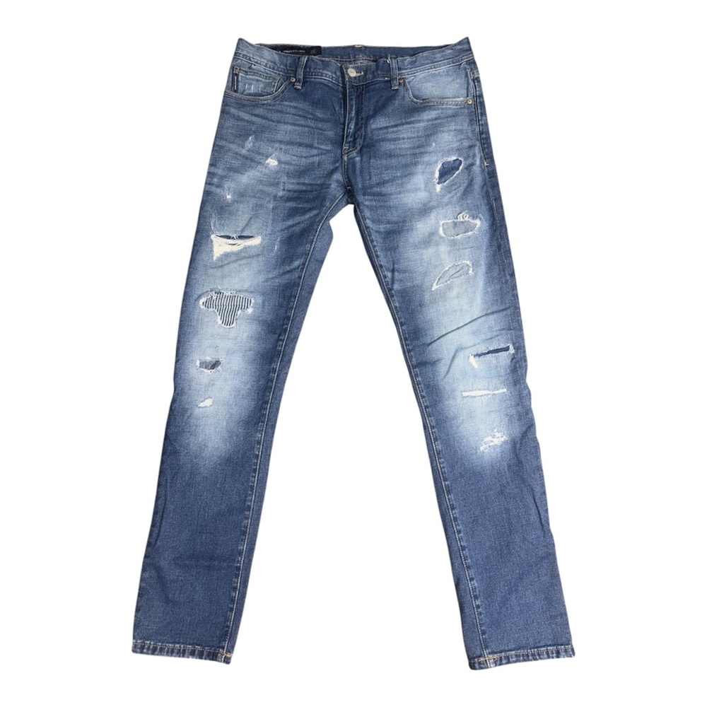A|X Armani Exchange
 Men’s Distressed Skinny Jeans – Size 33